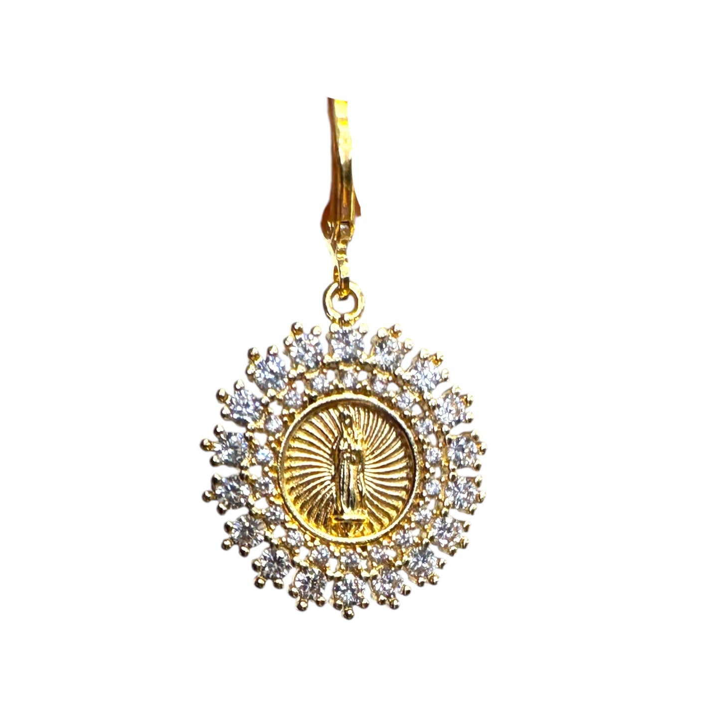 Pave Saint Scarf Charm