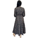 Indigo Garden Maxi Dress