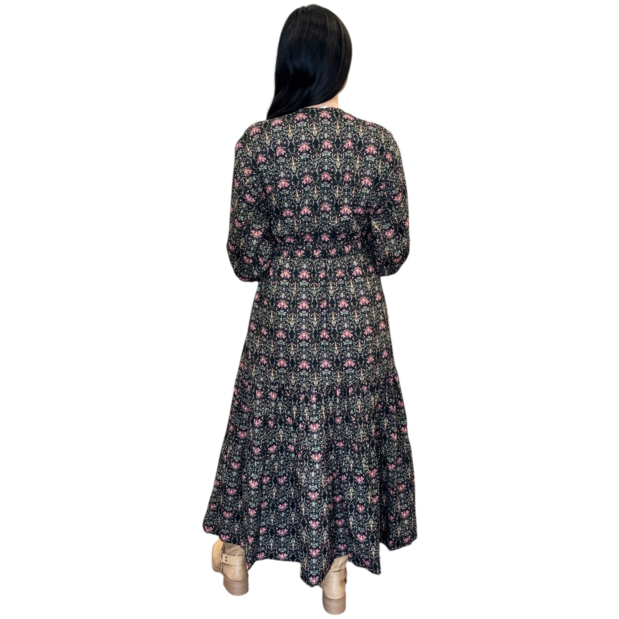 Indigo Garden Maxi Dress