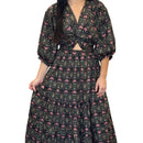 Indigo Garden Maxi Dress