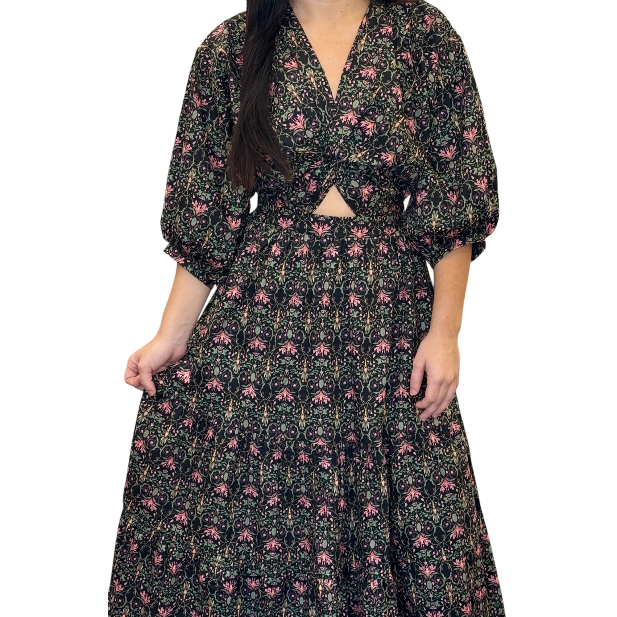 Indigo Garden Maxi Dress