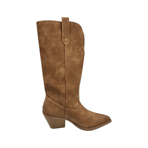 Bodhi Distressed Saddle Western Pull On Boot
