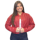 Red Vegan Leather Heart Jacket