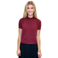 Vhari Mock Neck Top