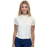 Vhari Mock Neck Top