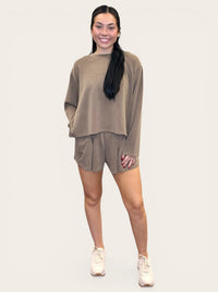 Pleated Short Set