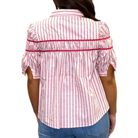 Stripe Button Down Top