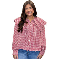 Red Gingham Top