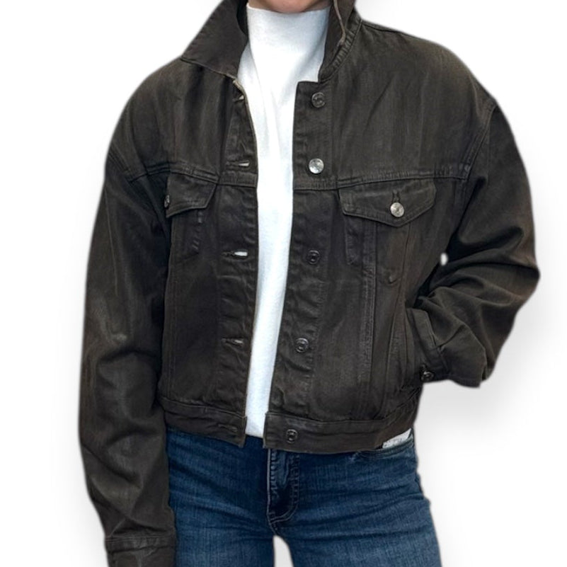 Emrie Coated Denim Jacket