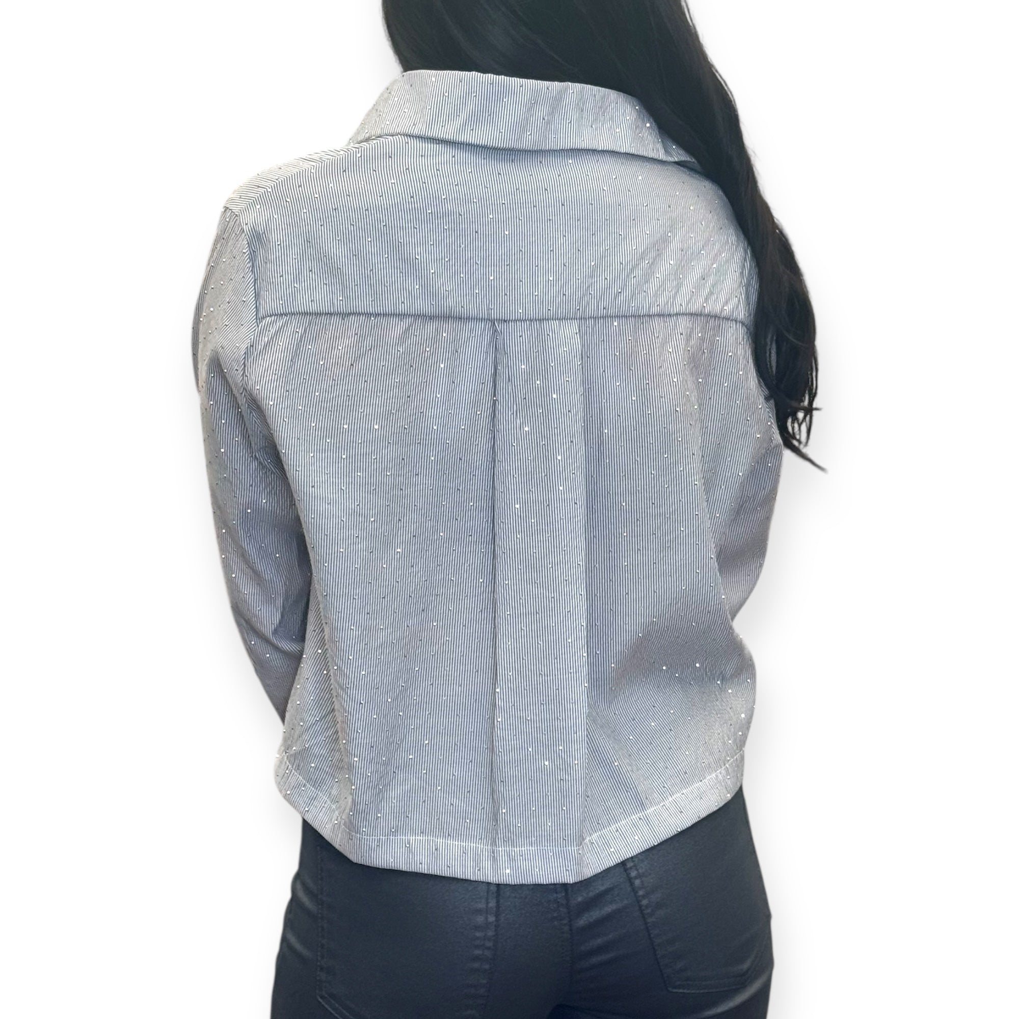 Glacier Glow Rhinestone Top