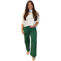 Patch Pocket Wide Leg - Green