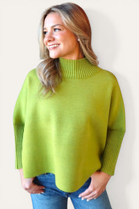 Aja Sweater- Pesto | Adore Boutique women's clothing & accessories