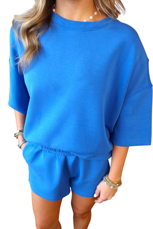 Laguna Scuba Knit Weekender Lounge Set | Tee + Shorts
