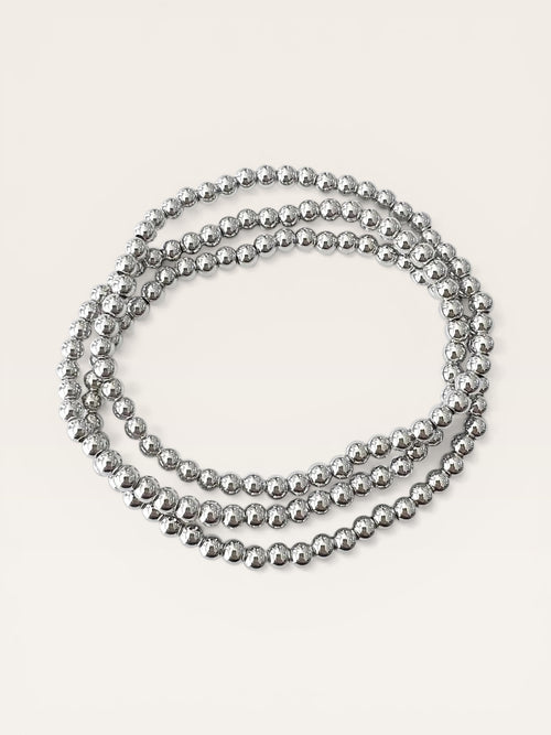 Large Silver Beaded Bracelet | Adore Boutique women's clothing & accessories