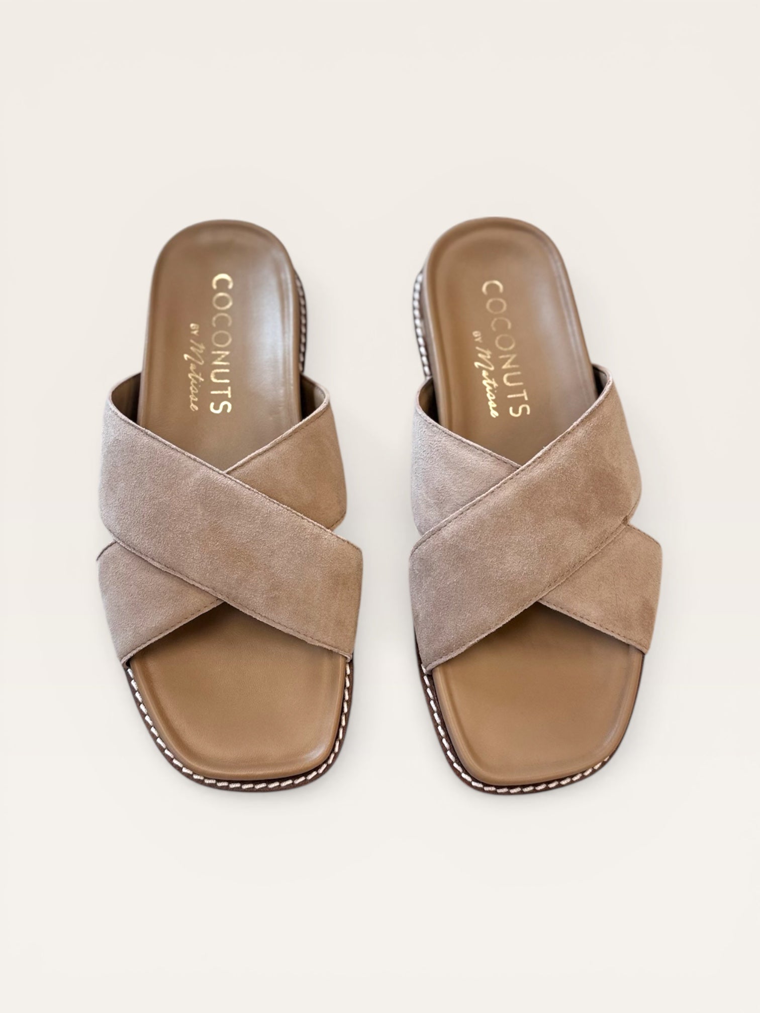 Hannah Suede Cross Band Sandal