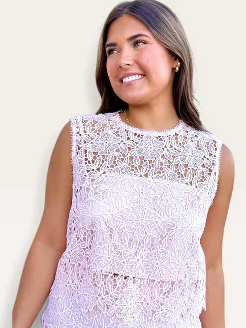 Zoey Pink Lace Top | Adore Boutique women's clothing & accessories
