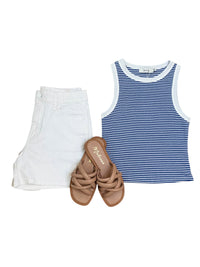 Palma Striped Knit Tank Top