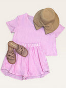 Pink Gauze Stripe Set