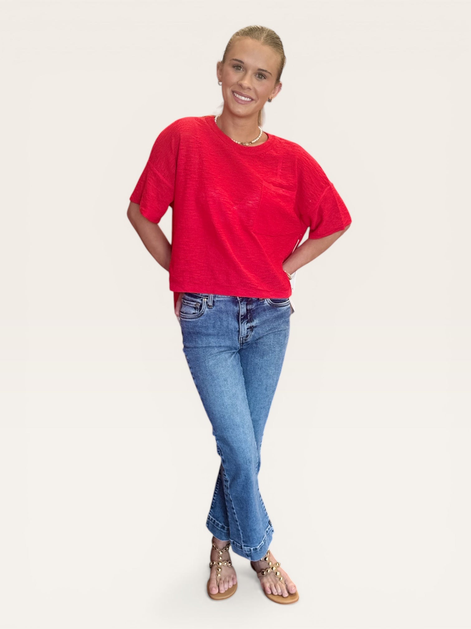 Nebula Oversized Crew Neck Pocket Tee