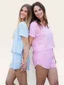 Pink Gauze Stripe Set