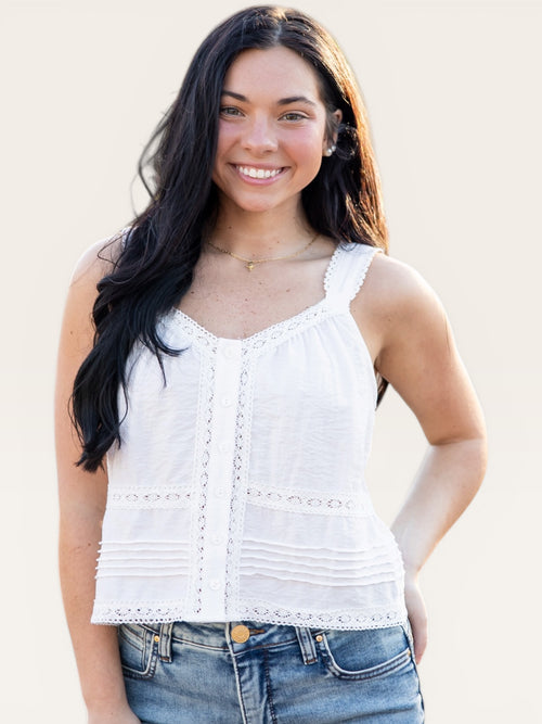 Percy Lace Trim Cami | Adore Boutique women's clothing & accessories