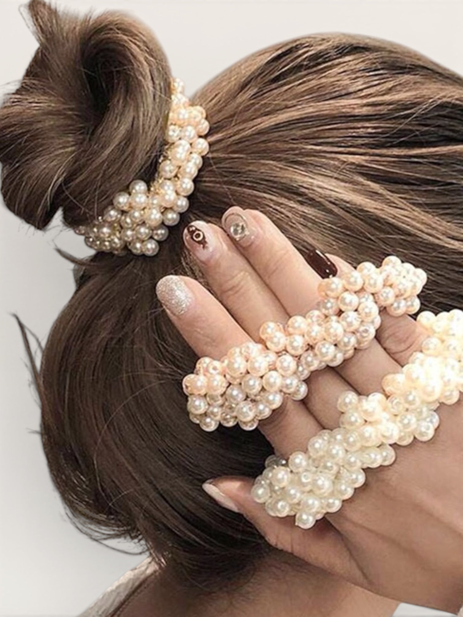 Pearl Hair Scrunchie