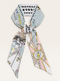 Twilly Satin Scarf | Silky Hair + Bag Accessory | 28 Prints