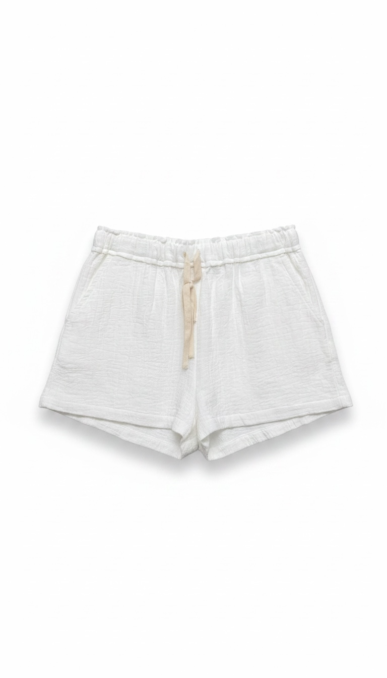 White Gauze Shorts