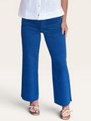 Charlotte High Rise Wide Leg Jeans in Sapphire Blue