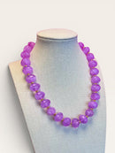 Bauble Bead With Gold Bead Necklace