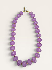 Bauble Bead With Gold Bead Necklace