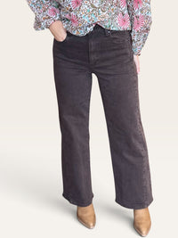 Meg HR Wide Leg Side Panel Chocolate
