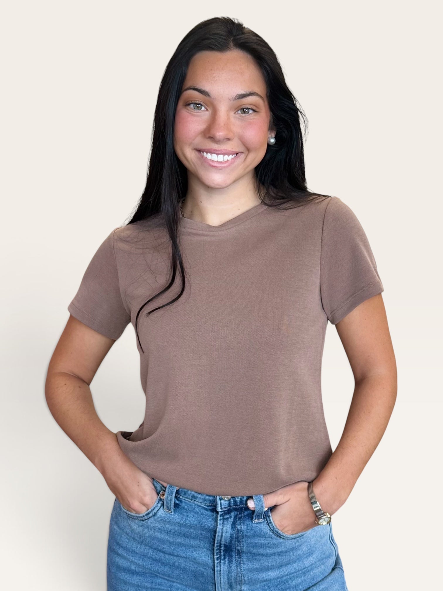 Remington Soft Modal Scoop Neck Short Sleeve Tee