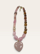 Harper Beaded Pink Necklace