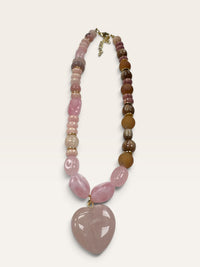 Harper Beaded Pink Necklace
