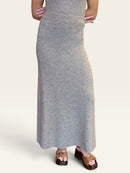 Sweater Maxi Skirt | Elastic Waist Cozy Knit Fall Skirt