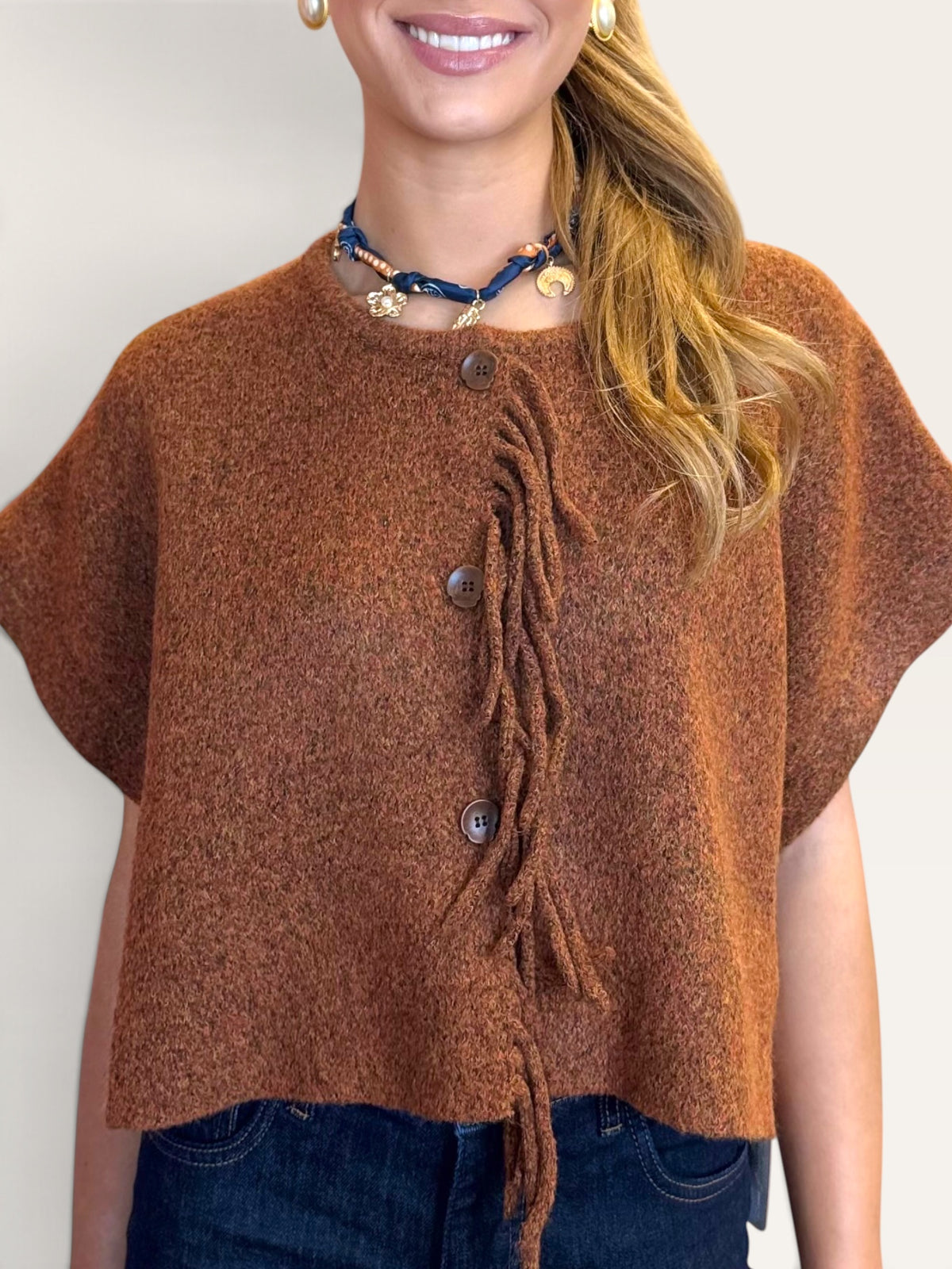 Bonfire Sachi sweater vest side view