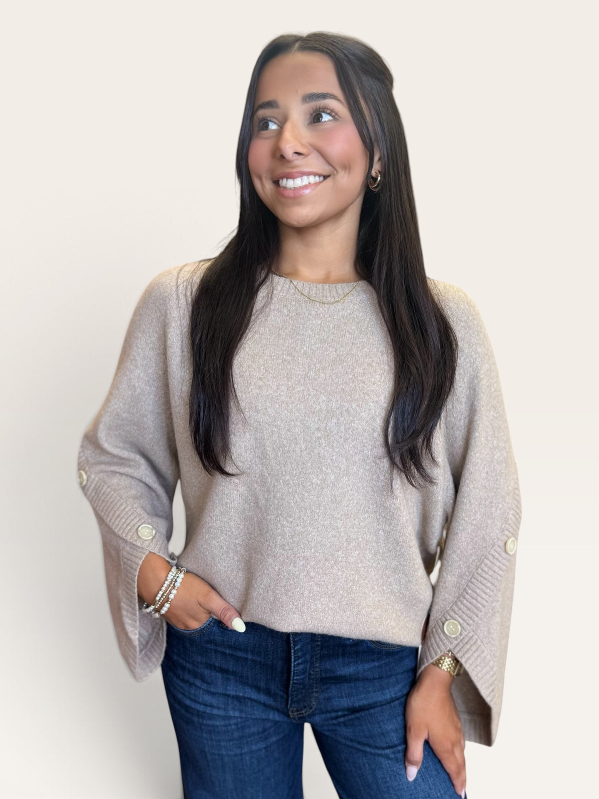Kerisma Melody warm wheat top styled outfit