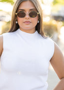 Betty White Sleeveless Knit Top