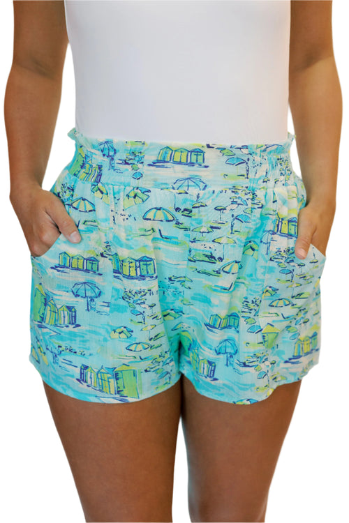 Azure Shoreline Shorts | Adore Boutique women's clothing & accessories