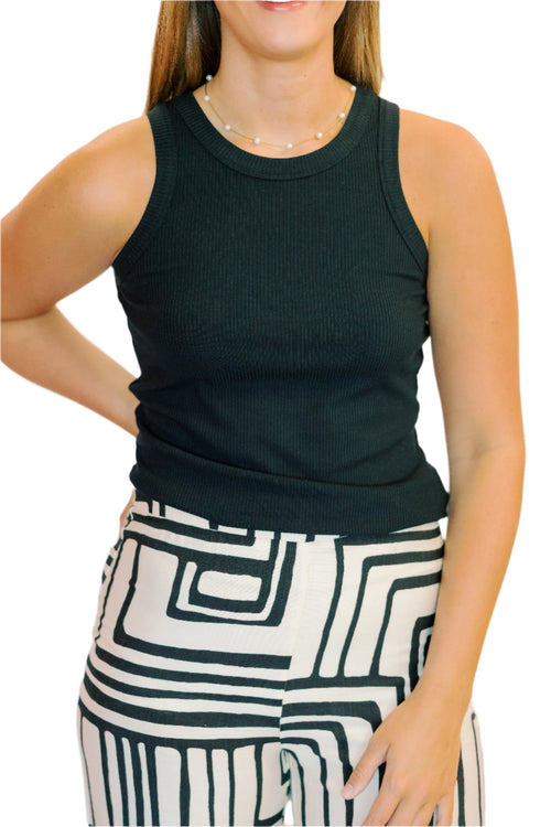 Solid Ribbed Tank - Black | Adore Boutique women's clothing & accessories