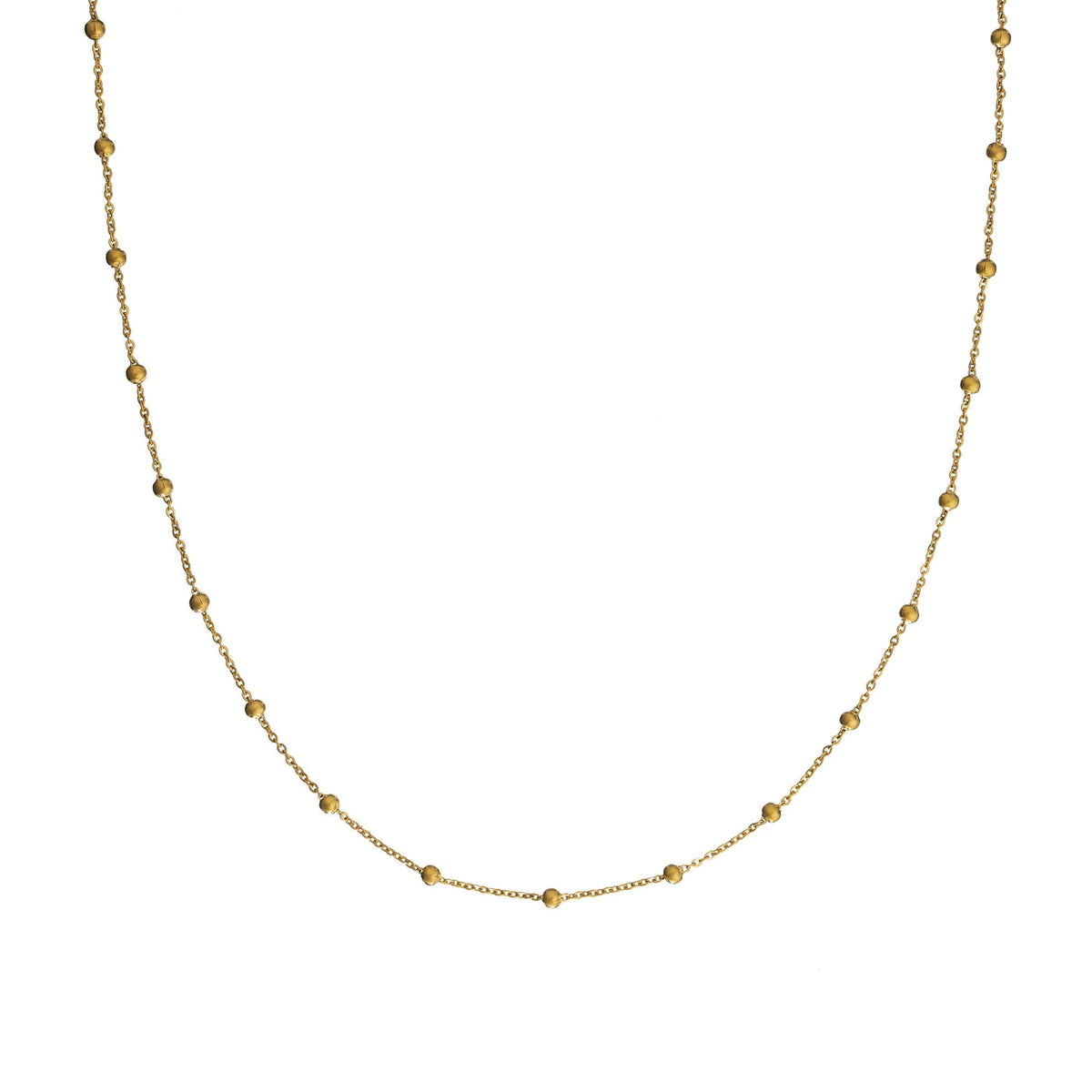 Waterproof Dotted Gold Necklace Chain