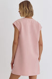 Pink Textured Dress