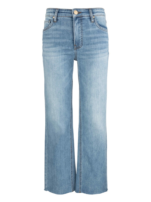 Kelsey High Rise Fab AB Ankle Flare Jean in Honest Medium Wash
