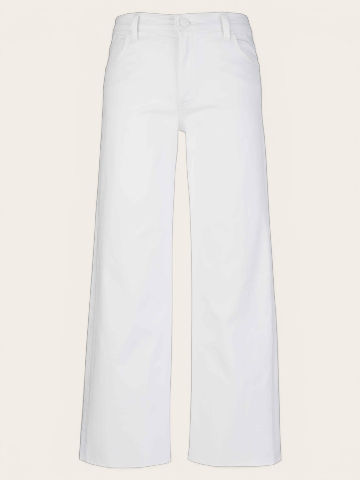 Meg HR Fab AB Wide Leg- Optic White