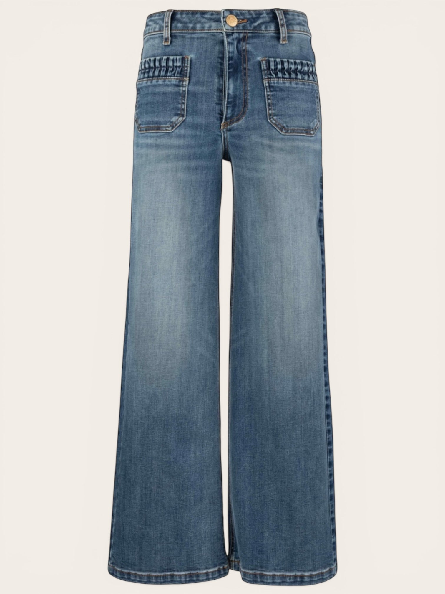 Maya HR Wide Leg Patch Pocket