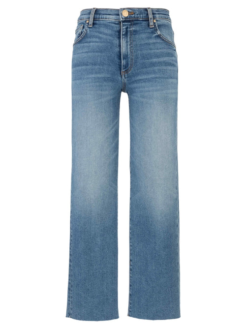 Avery High Rise Easy Straight Leg Jeans in Building