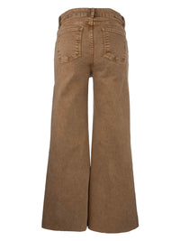 Meg HR Fab AB Wide Leg Long- Chestnut