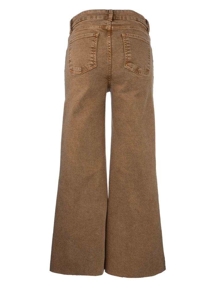 Meg HR Fab AB Wide Leg Long- Chestnut