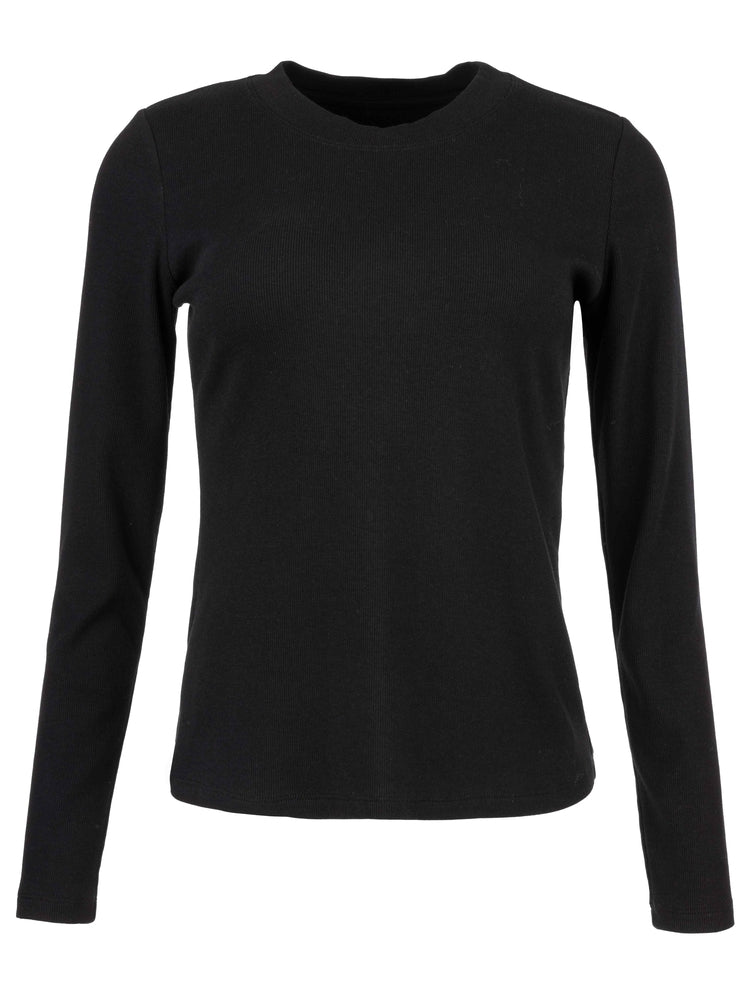 Noelie Scoop Neck Top- Black